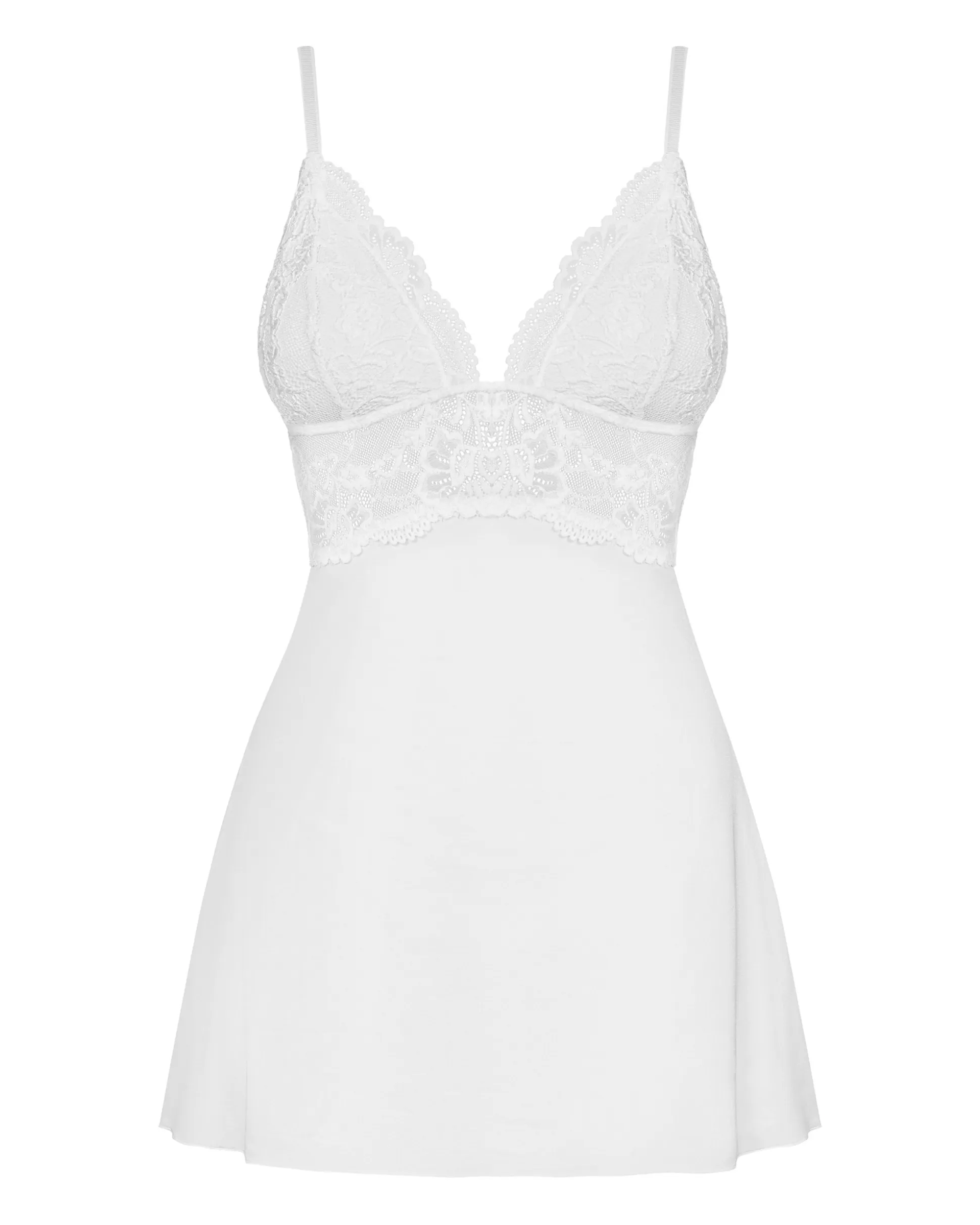 Biała babydoll i stringi