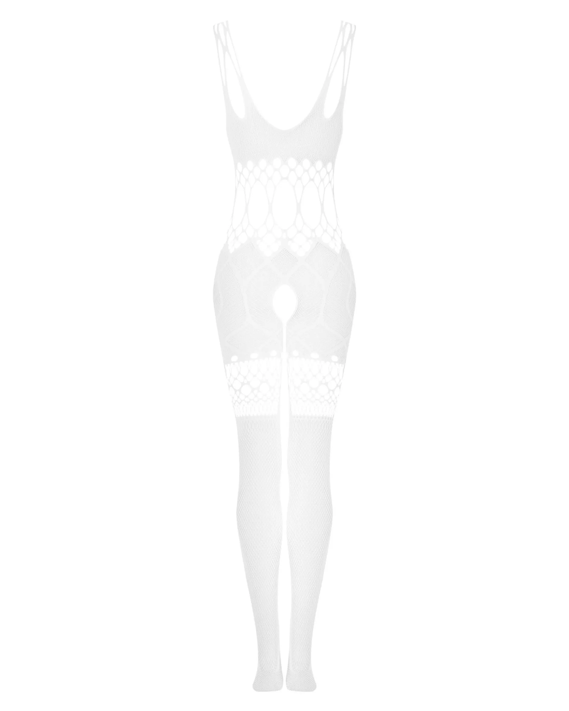 Białe bodystocking