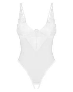 Białe, otwarte body