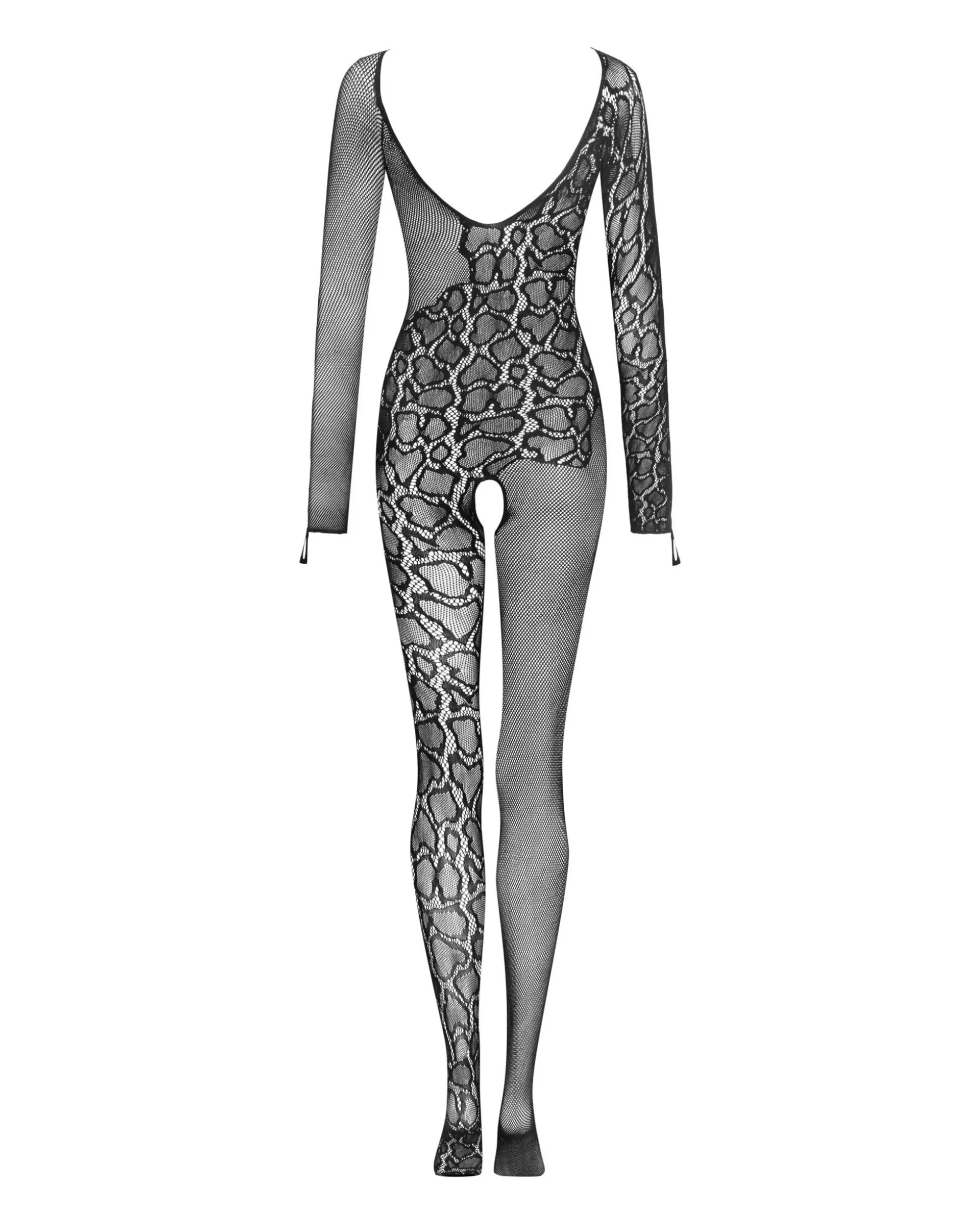Bodystocking z długim rękawem
