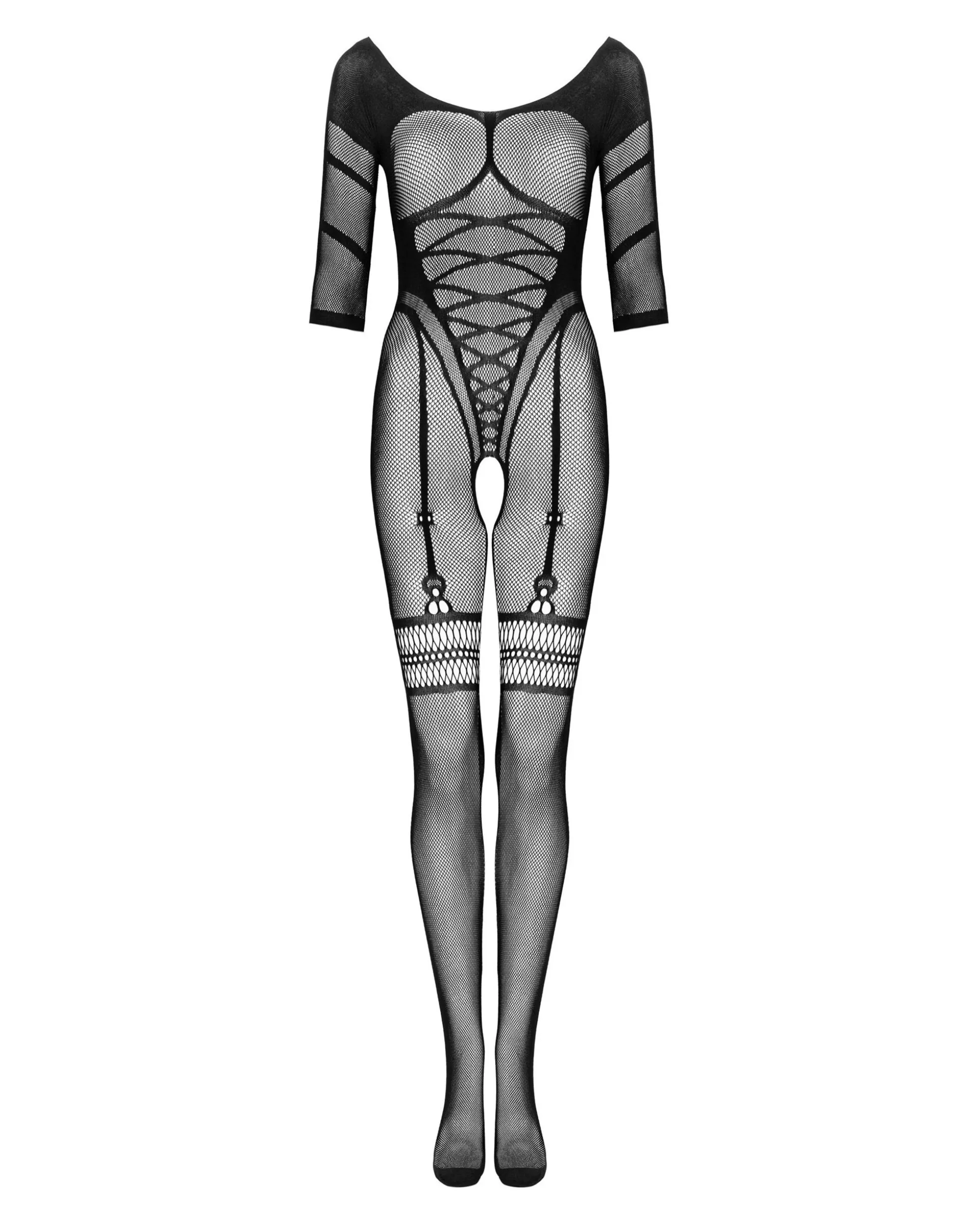 Czarne bodystocking