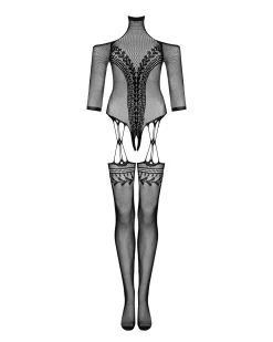 Czarne bodystocking