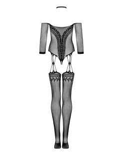 Czarne bodystocking