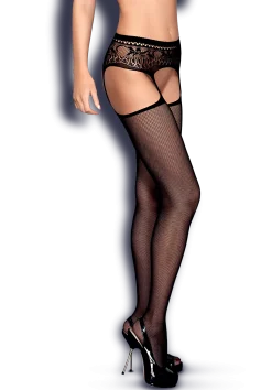 Czarne garter stockings
