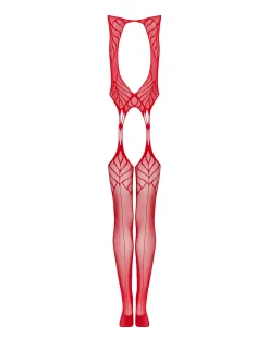 Czerwone bodystocking