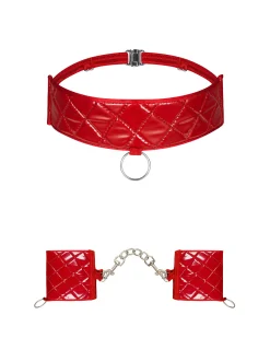 Czerwone kajdanki i choker