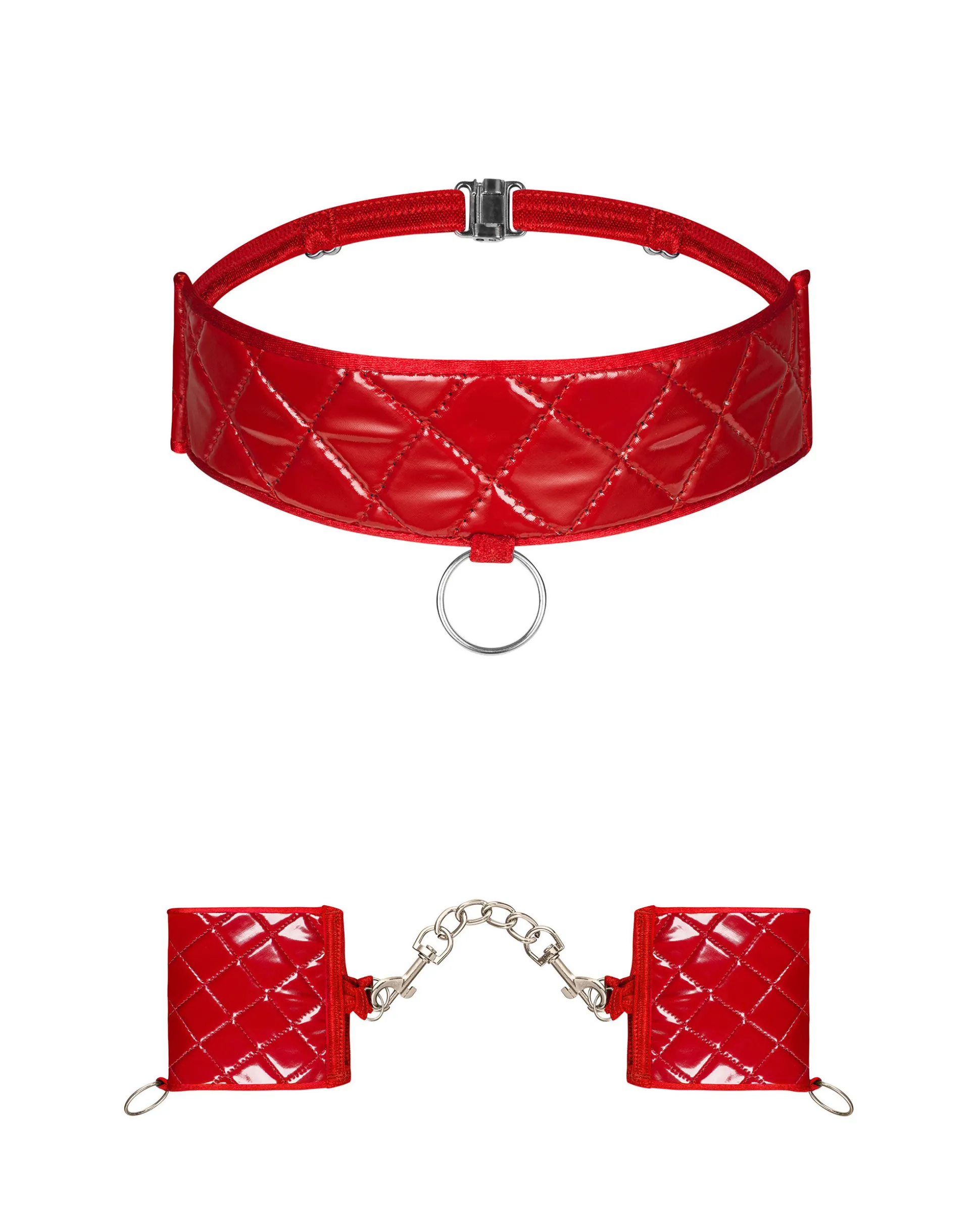 Czerwone kajdanki i choker