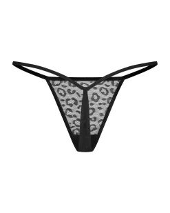 Dwupak czarnych stringów