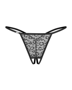 Dwupak stringów z otwartym krokiem