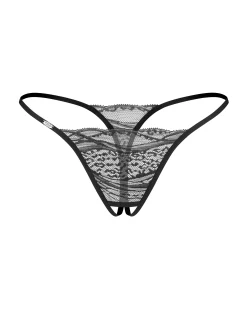 Dwupak stringów z otwartym krokiem