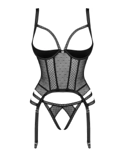 Gorset i otwarte stringi