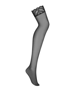 Klasyczne pończochy wykończone koronką