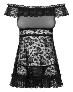 Koronkowa babydoll i stringi