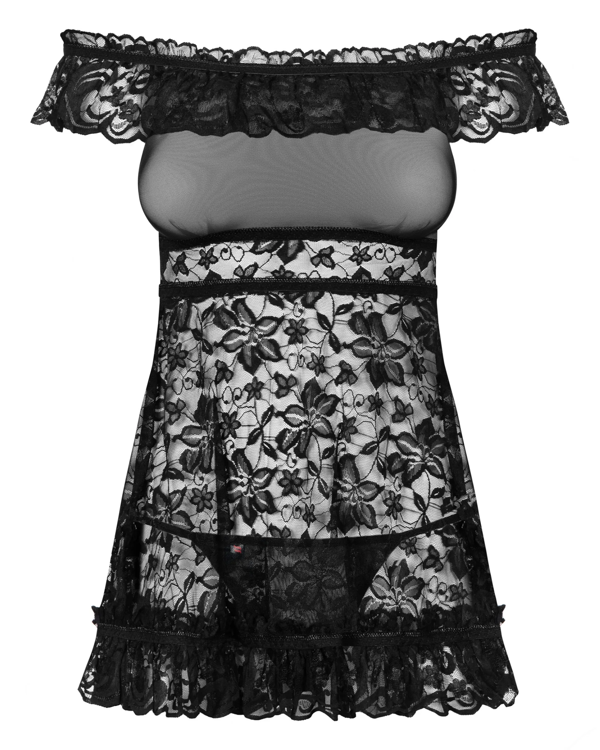 Koronkowa babydoll i stringi