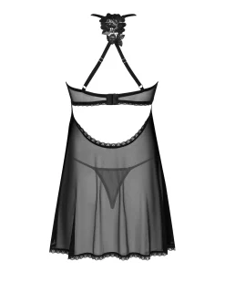 Prześwitująca babydoll i stringi