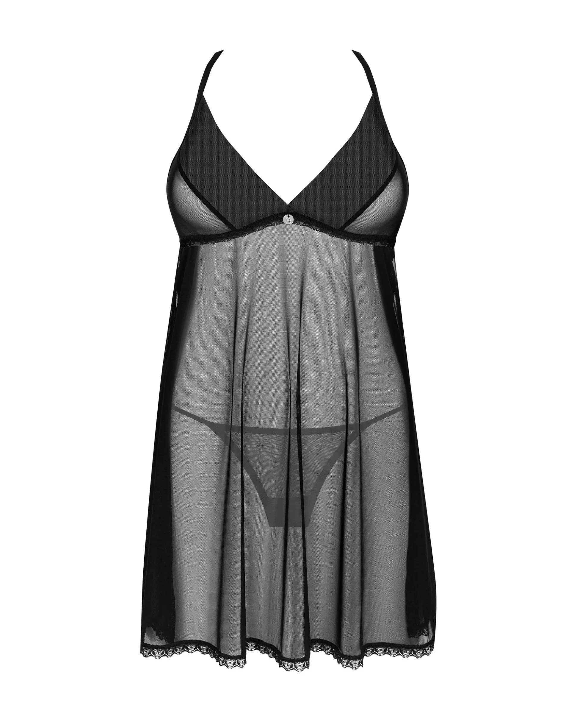 Prześwitująca babydoll i stringi
