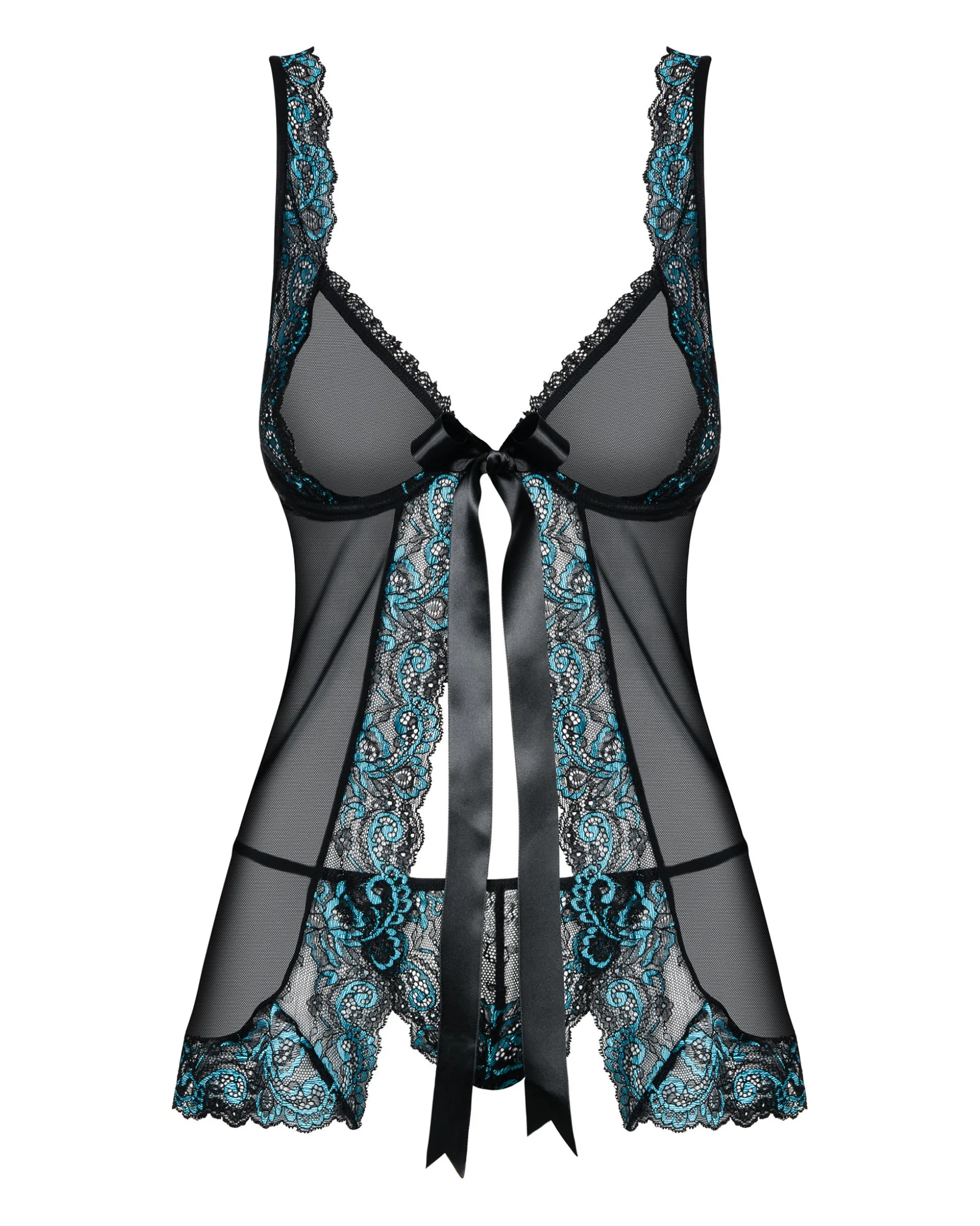 Romantyczna babydoll i stringi